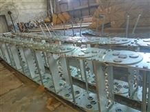供应电缆钢制拖链 框架式钢制拖链规格用途