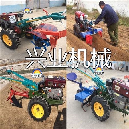 贵州12马力手扶拖拉机耕田机操作视频