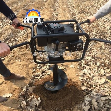 带动新型挖坑机 手提式地钻机&#160; 两冲程汽油挖坑机